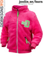 Didriksons Niko fuchsia fleece-barnjacka