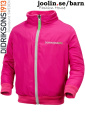 Didriksons Niko fuchsia fleece-barnjacka