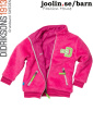 Didriksons Niko fuchsia fleece-barnjacka