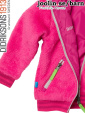 Didriksons Niko fuchsia fleece-barnjacka