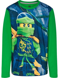Lego Ninjago vihreä lasten paita, pitkähihainen