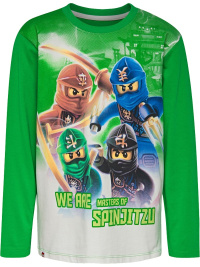 Lego Ninjago painatus vihreä, lasten paita pitkä