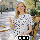 Blustop i ren bomull