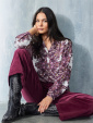 Blus i elegant mnster