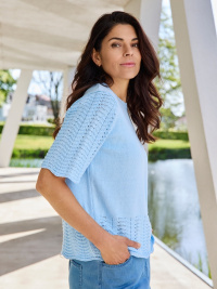 Tr�ja i ren bomull fr�n Signature, himmelsbl�